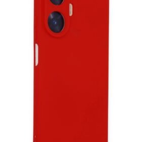 Realme C55 Kılıf Nano içi Kadife Silikon - Kırmızı-(5796)