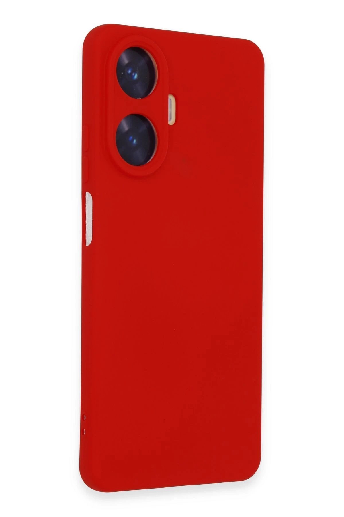 Realme C55 Kılıf Nano içi Kadife Silikon - Kırmızı-(5796)