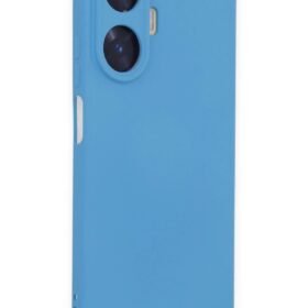 Realme C55 Kılıf Nano içi Kadife Silikon - Mavi-(5796)