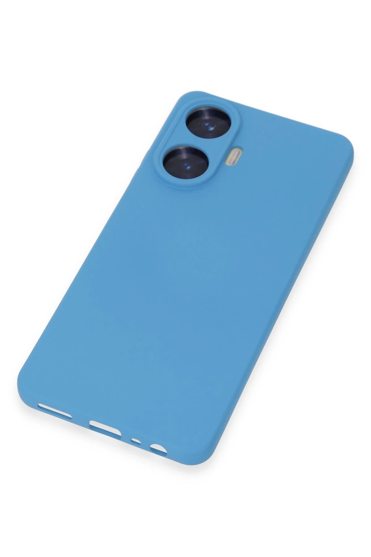 Realme C55 Kılıf Nano içi Kadife Silikon - Mavi-(5796) - Görsel 3