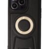 iPhone 13 Pro Max Kılıf Merkür Magneticsafe Standlı Kapak - Siyah-(5796)