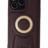 iPhone 13 Pro Max Kılıf Merkür Magneticsafe Standlı Kapak - Derin Mor-(5796)