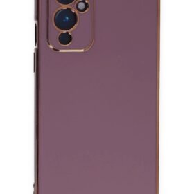 One Plus 9 Kılıf Volet Silikon - Mor-(5796)