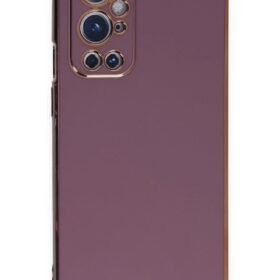 One Plus 9 Pro Kılıf Volet Silikon - Mor-(5796)
