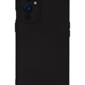 One Plus 9 Kılıf Nano içi Kadife Silikon - Siyah-(5796)