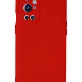 One Plus 9 Pro Kılıf Nano içi Kadife Silikon - Kırmızı-(5796)