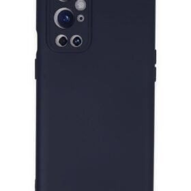 One Plus 9 Pro Kılıf Nano içi Kadife Silikon - Lacivert-(5796)