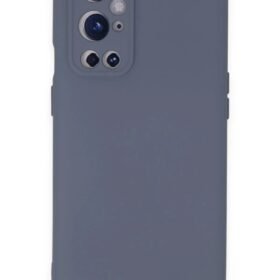 One Plus 9 Pro Kılıf Nano içi Kadife Silikon - Gri-(5796)