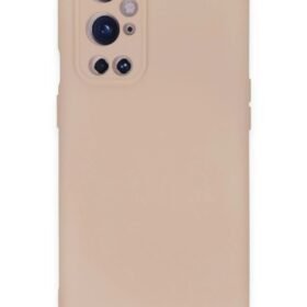One Plus 9 Pro Kılıf Nano içi Kadife Silikon - Pudra-(5796)