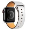 Apple Watch 38mm KR415 Luaz Deri Kordon - Beyaz-(5796)