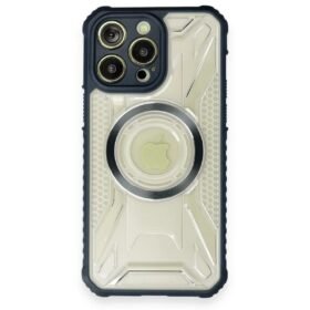 iPhone 12 Pro Kılıf Prag Magneticsafe Kapak - Lacivert-(5796)