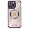 iPhone 12 Pro Kılıf Prag Magneticsafe Kapak - Derin Mor-(5796)