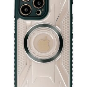 iPhone 14 Pro Max Kılıf Prag Magneticsafe Kapak - Koyu Yeşil-(5796)