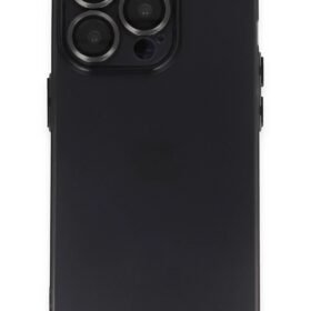 iPhone 13 Pro Max Kılıf Luko Lens Silikon - Siyah-(5796)