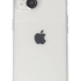 iPhone 14 Kılıf Luko Lens Silikon - Gümüş-(5796)