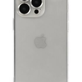 iPhone 14 Pro Kılıf Luko Lens Silikon - Gümüş-(5796)