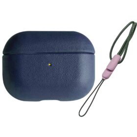Airpods 3 (3.nesil) 405 Deri Kılıf - Lacivert-(5796)