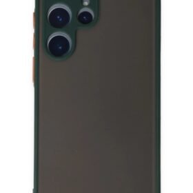 Samsung Galaxy S22 Ultra Kılıf Montreal Silikon Kapak - Yeşil-(5796)