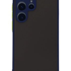 Samsung Galaxy S22 Ultra Kılıf Montreal Silikon Kapak - Lacivert-(5796)