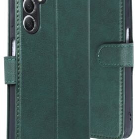 Samsung Galaxy A24 4G Kılıf Trend S Plus Kapaklı Kılıf - Yeşil-(5796)