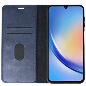 Samsung Galaxy A24 4G Kılıf Trend S Plus Kapaklı Kılıf - Lacivert-(5796)