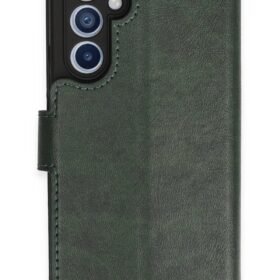 Samsung Galaxy A54 5G Kılıf Trend S Plus Kapaklı Kılıf - Yeşil-(5796)