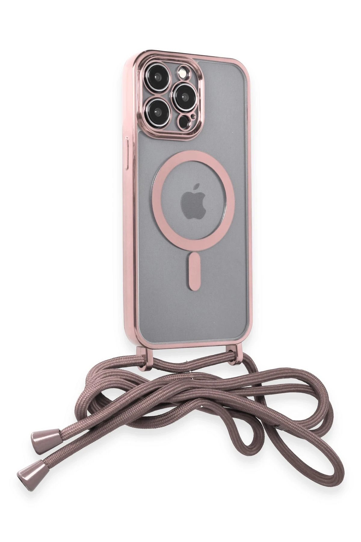 iPhone 14 Pro Kılıf Divo Lazer Askılı Magsafe Kapak - Pembe-(5796) - Görsel 2
