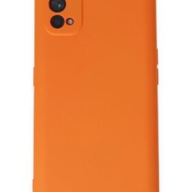 Realme 7 Pro Kılıf Nano içi Kadife Silikon - Turuncu-(5796)