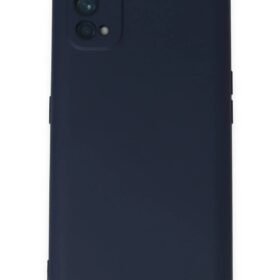 Realme 7 Pro Kılıf Nano içi Kadife Silikon - Lacivert-(5796)
