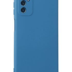 Samsung Galaxy M52 5G Kılıf Nano içi Kadife Silikon - Mavi-(5796)