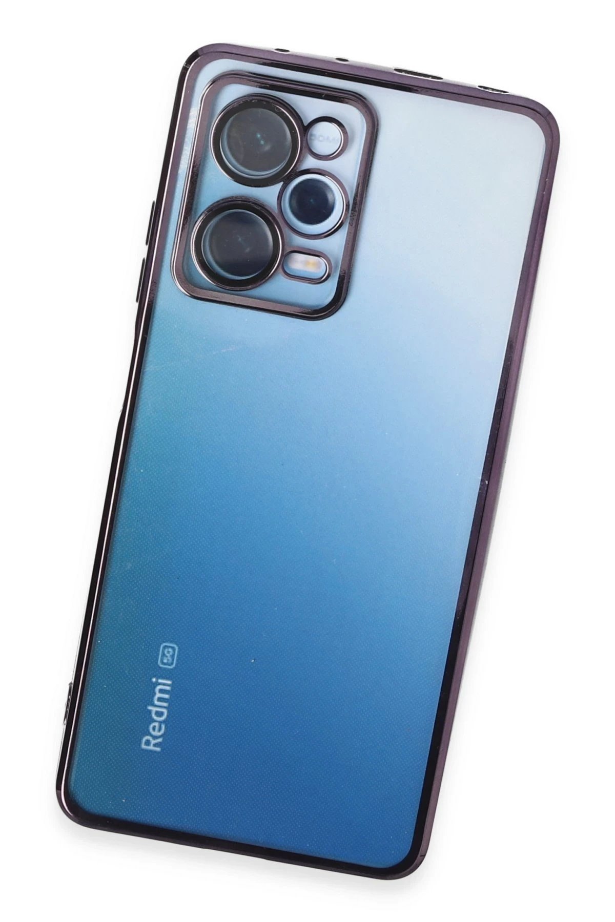 Xiaomi Redmi Note 12 Pro 5G Kılıf Lensli Silikon - Mor-(5796) - Görsel 3