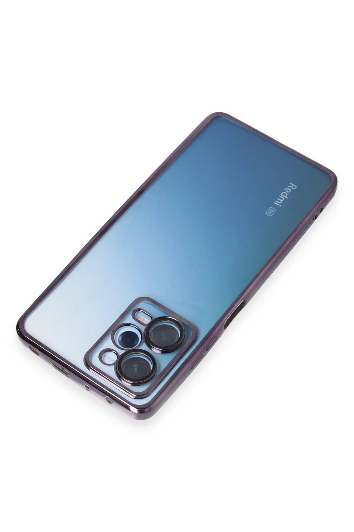 Xiaomi Redmi Note 12 Pro 5G Kılıf Lensli Silikon - Mor-(5796) - Görsel 5