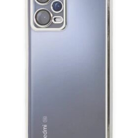 Xiaomi Redmi Note 12 Pro 5G Kılıf Lensli Silikon - Gümüş-(5796)