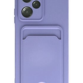 Xiaomi Poco X5 Pro 5G Kılıf Kelvin Kartvizitli Silikon - Lila-(5796)
