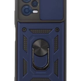 Xiaomi Redmi Note 12 5G Kılıf Pars Lens Yüzüklü Silikon - Lacivert-(5796)