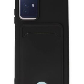 Xiaomi Redmi Note 12S Kılıf Kelvin Kartvizitli Silikon - Siyah-(5796)