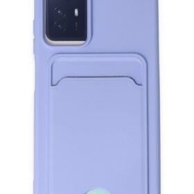 Xiaomi Redmi Note 12S Kılıf Kelvin Kartvizitli Silikon - Lila-(5796)
