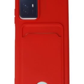 Xiaomi Redmi Note 12S Kılıf Kelvin Kartvizitli Silikon - Kırmızı-(5796)
