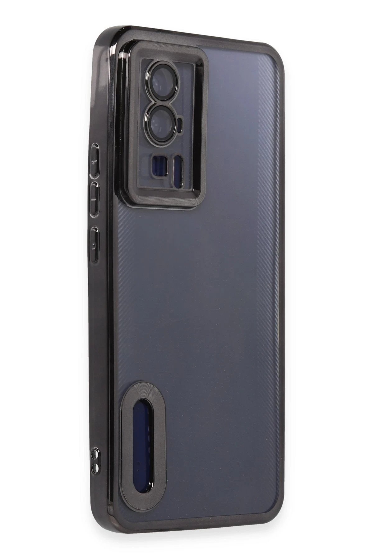 Xiaomi Poco F5 Pro Kılıf Slot Silikon - Siyah-(5796) - Görsel 2