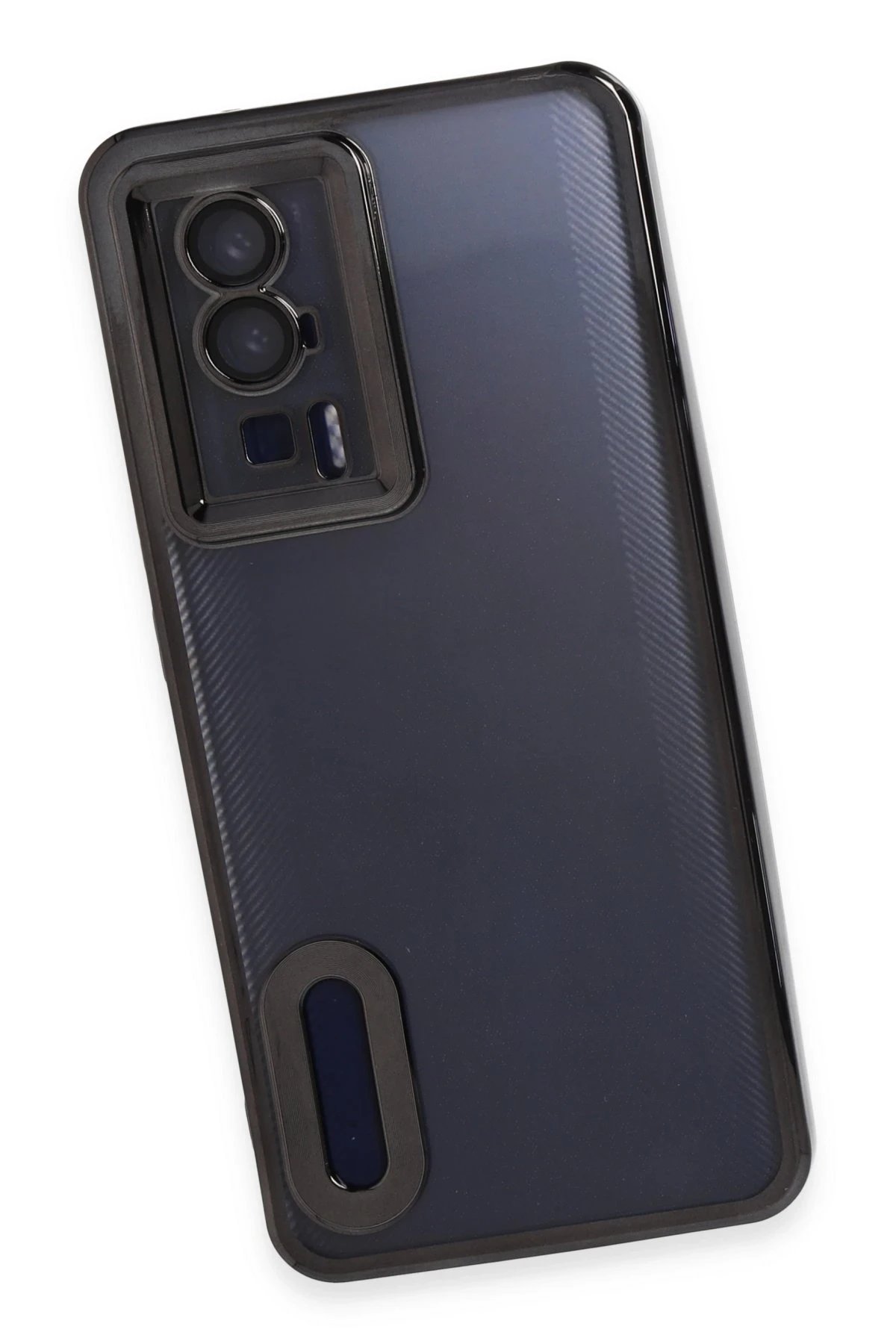 Xiaomi Poco F5 Pro Kılıf Slot Silikon - Siyah-(5796) - Görsel 4