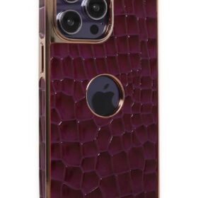 iPhone 13 Pro Max Kılıf Snake Kapak - Derin Mor-(5796)
