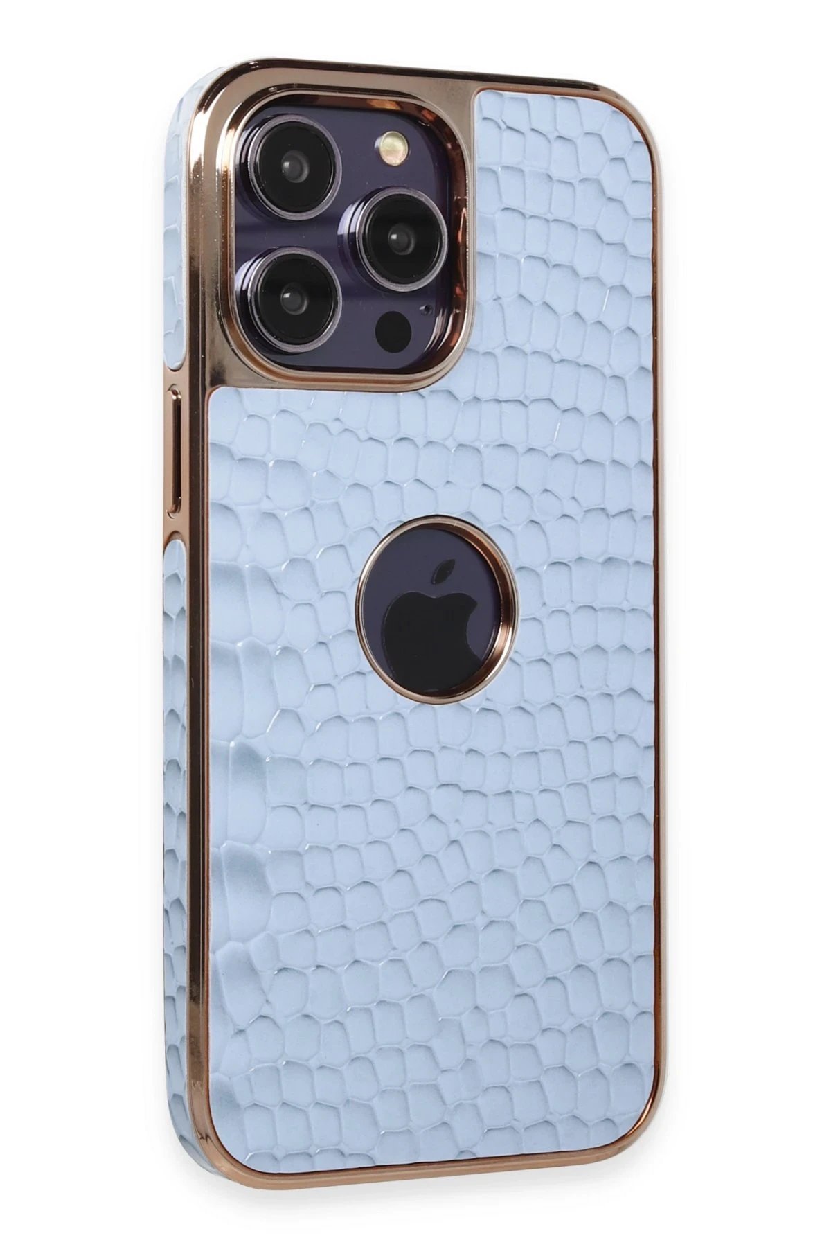 iPhone 14 Pro Kılıf Snake Kapak - Sierra Blue-(5796)