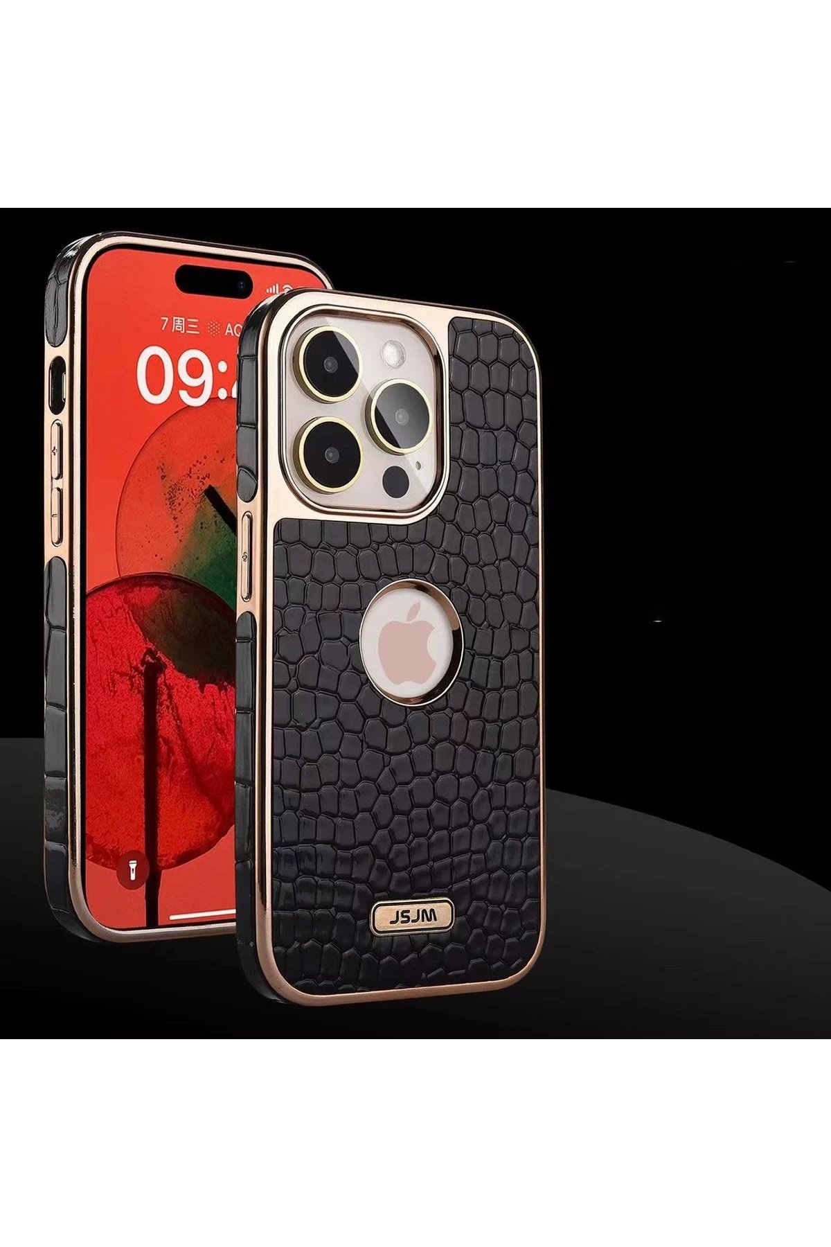 iPhone 14 Pro Max Kılıf Snake Kapak - Kahverengi-(5796) - Görsel 4