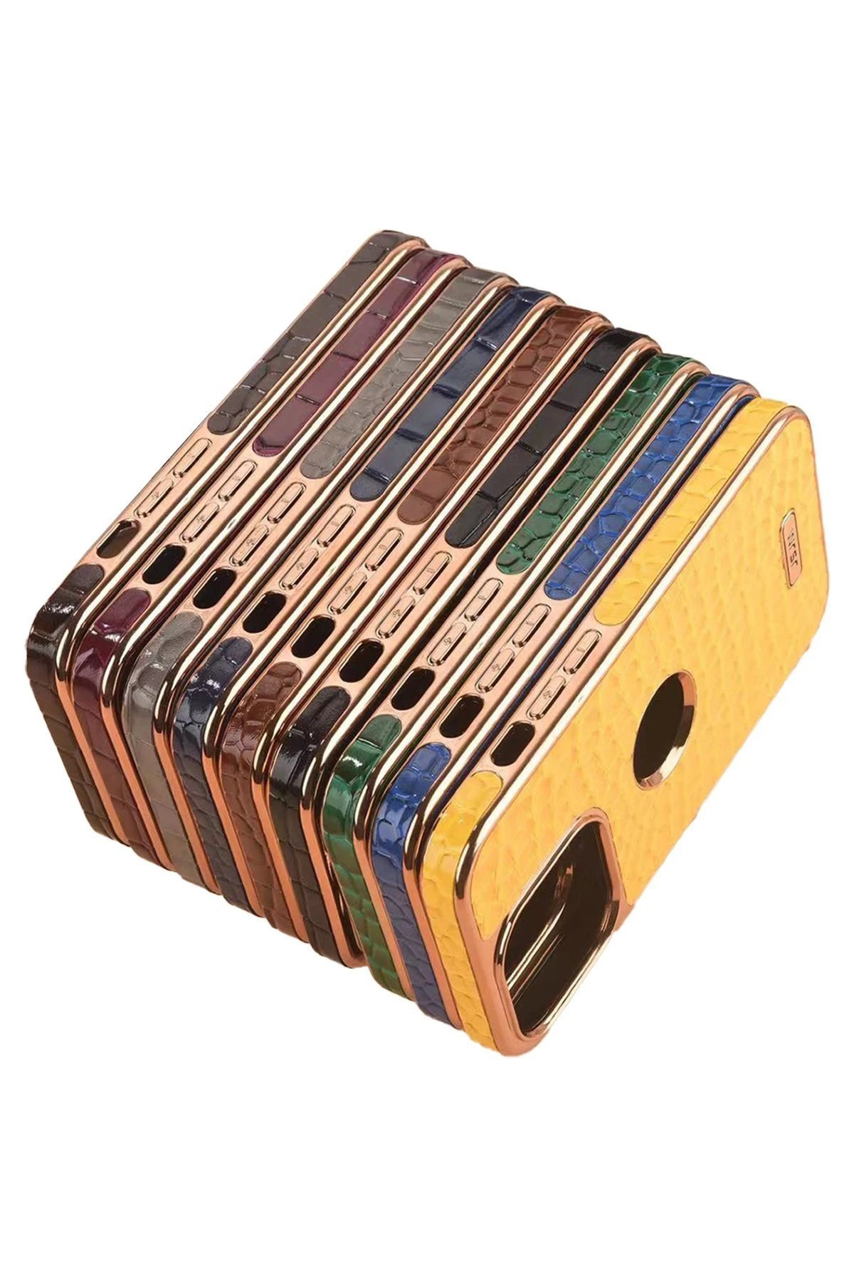 iPhone 14 Pro Max Kılıf Snake Kapak - Kahverengi-(5796) - Görsel 5