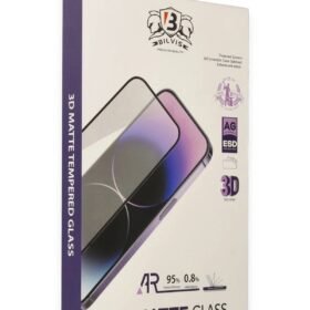 iPhone 13 Pro Max Bilvis 3D Mat Cam Ekran Koruyucu-(5796)