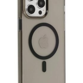 iPhone 13 Pro Max Kılıf Tron Şeffaf Magsafe Kapak - Siyah-(5796)