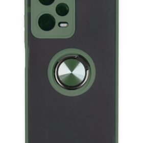 Xiaomi Redmi Note 12 Pro 5G Kılıf Montreal Yüzüklü Silikon Kapak - Yeşil-(5796)