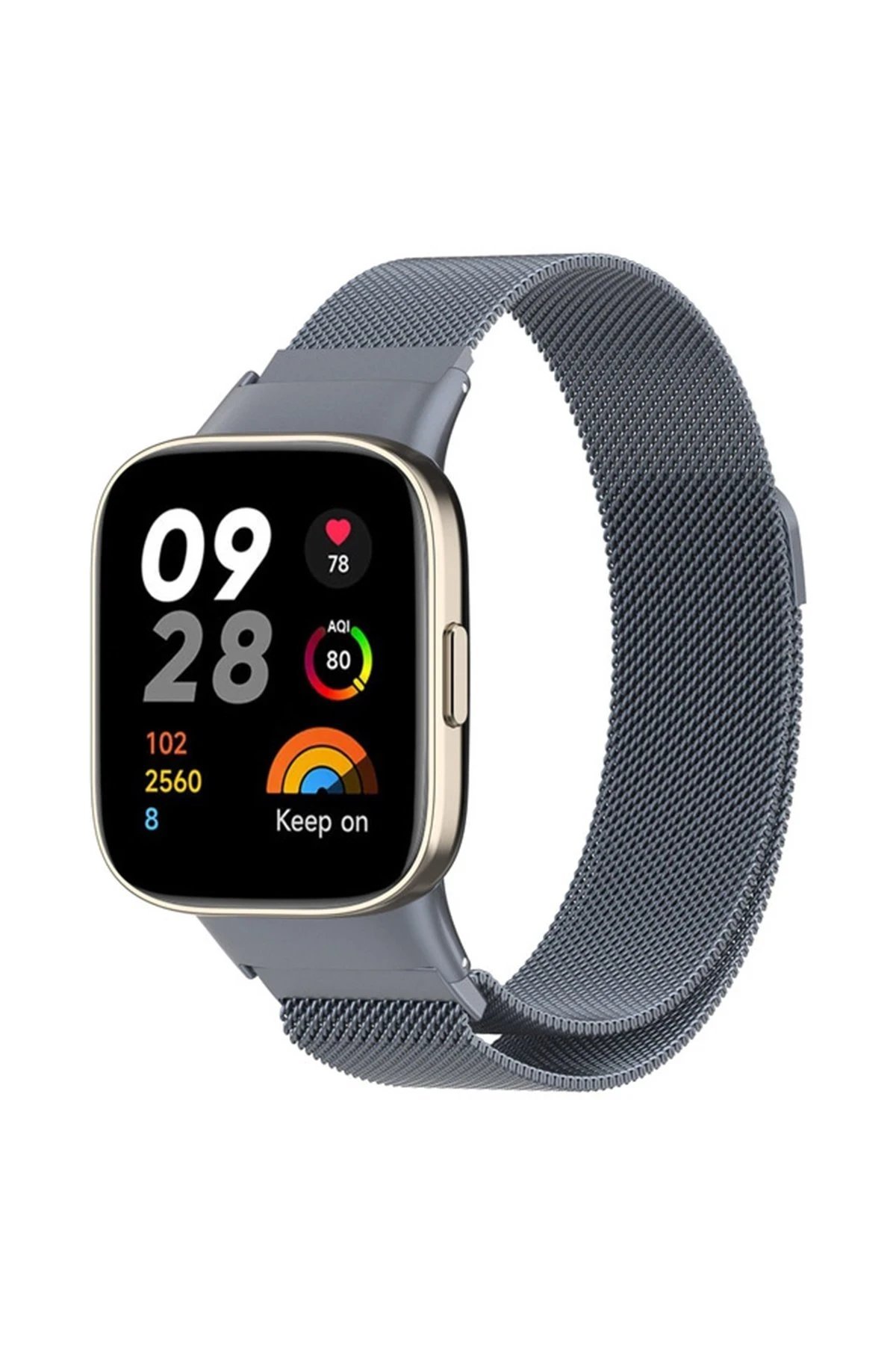 Xiaomi Redmi Watch 3 Metal Mıknatıslı Kordon - Gri-(5796)