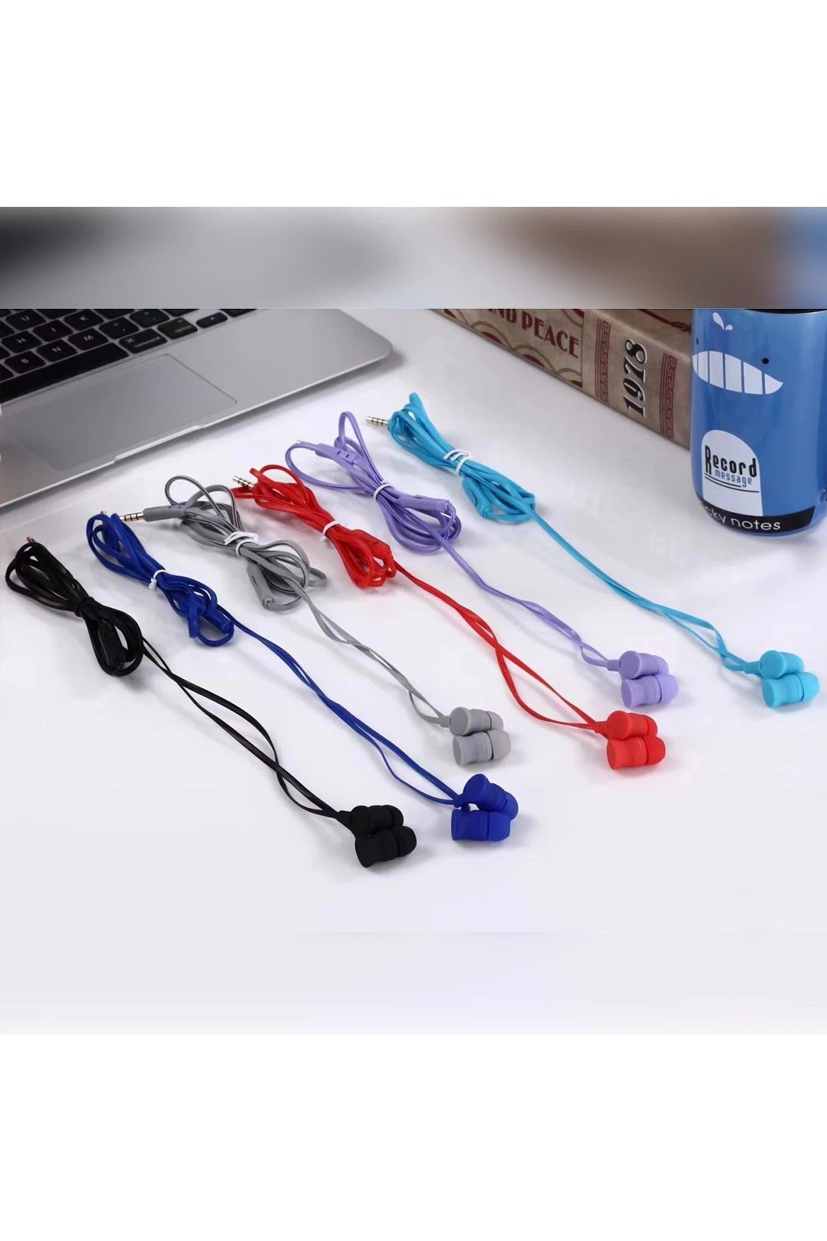 KR-207 Mıknatıslı Kablolu Kulaklık - Lacivert-(5796) - Görsel 2