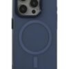 iPhone 15 Pro Kılıf Anka PC Magneticsafe Sert Metal Kapak - Lacivert-(5796)